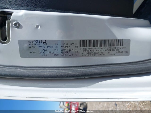 Dodge Grand Caravan Gt 2018 2C4RDGEG3JR326800 Image 9