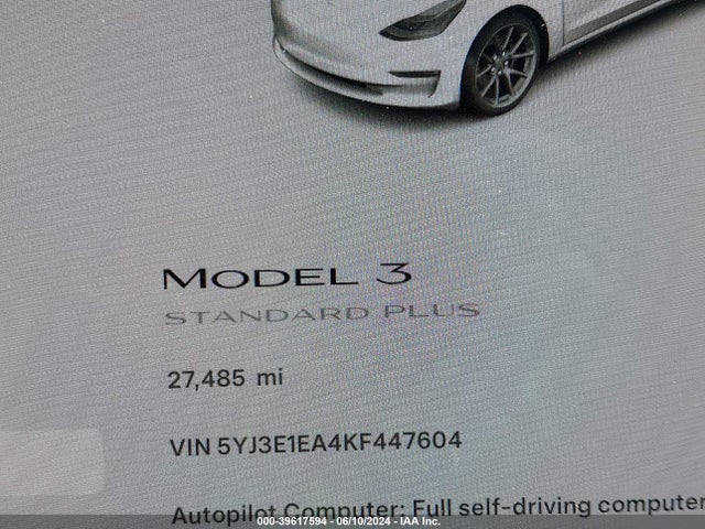 Tesla Model 3 Long Range/mid Range/standard Range/standard Range Plus 2019 5YJ3E1EA4KF447604 Image 16