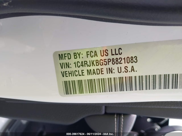 1C4RJKBG5P8821083 Jeep Grand Cherokee L Limited 4x4