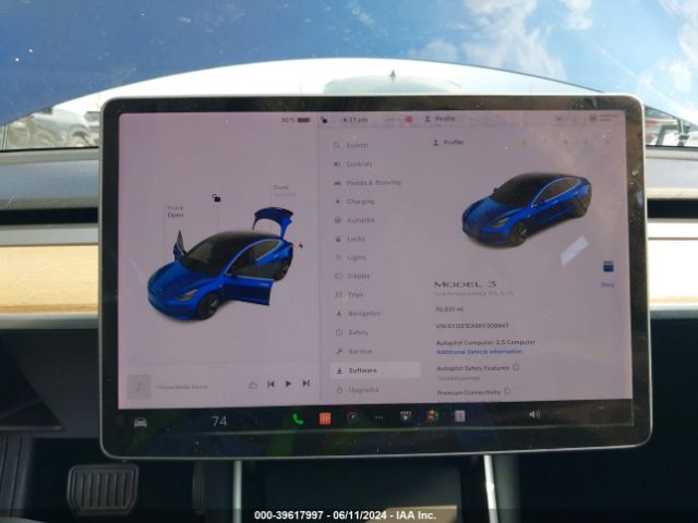 5YJ3E1EA8KF308947 Tesla Model 3 Long Range/mid Range/standard Range/standard Range Plus