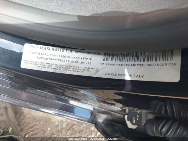 ZAM56RRA4F1151149 Maserati Quattroporte S Q4
