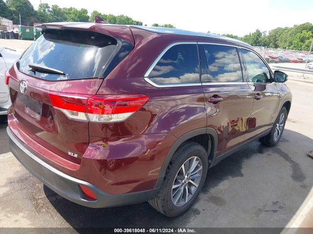 Toyota Highlander Xle 2019 5TDKZRFH6KS356341 Image 4