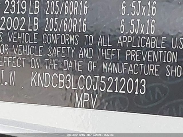 KNDCB3LC0J5212013 KIA NIRO LX
