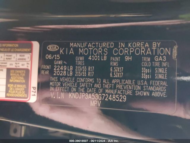 KNDJP3A53G7248529 KIA SOUL +