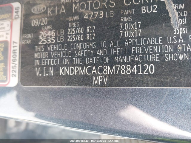 KIA Sportage Lx 2021 KNDPMCAC8M7884120 Image 9