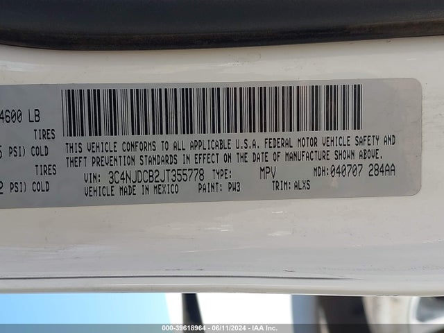 Jeep Compass Limited 4x4 2018 3C4NJDCB2JT355778 Image 9