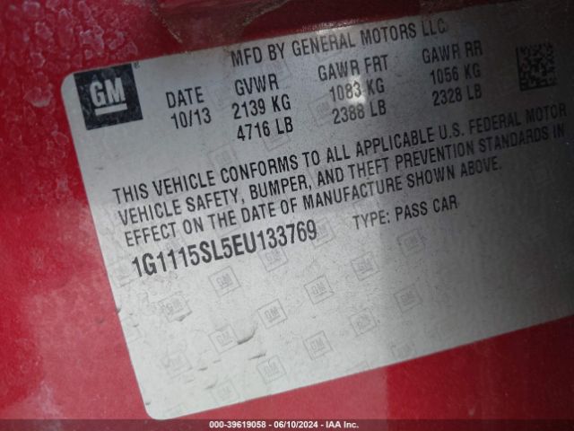 1G1115SL5EU133769 Chevrolet IMPALA 1LT