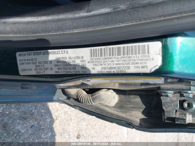 ZFBCFABHXEZ022226 Fiat 500l Easy