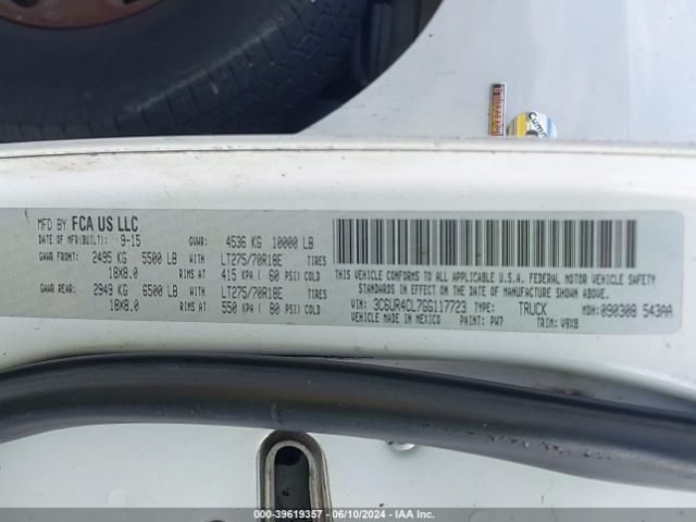 3C6UR4CL7GG117723 RAM 2500 Tradesman