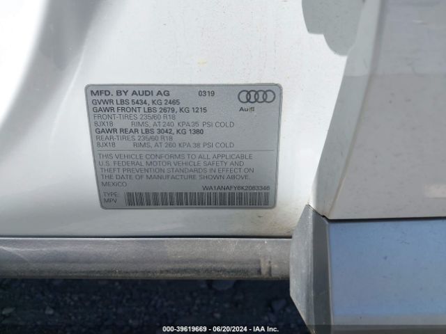WA1ANAFY6K2083346 Audi Q5 45 Premium