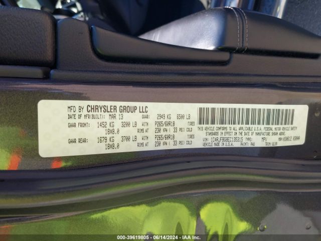 1C4RJFBG8EC135315 Jeep Grand Cherokee Limited