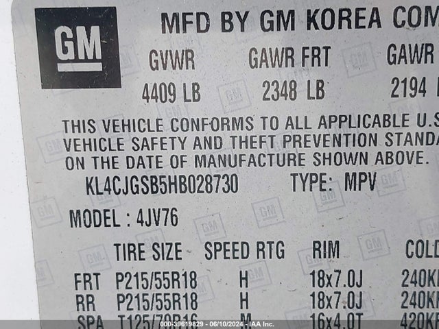 Buick Encore Essence 2017 KL4CJGSB5HB028730 Image 9