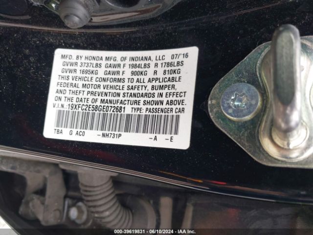 19XFC2E58GE072681 Honda Civic Lx