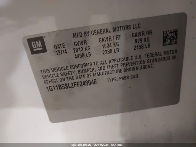 1G11B5SL2FF248946 Chevrolet MALIBU LS