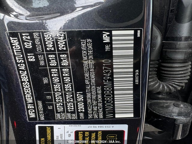Mercedes-Benz GLC 300 2021 W1N0G8DB8MF943710 Image 8