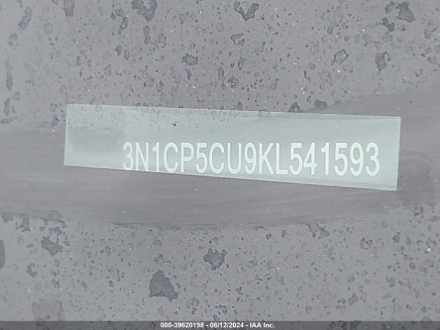 3N1CP5CU9KL541593 Nissan KICKS S