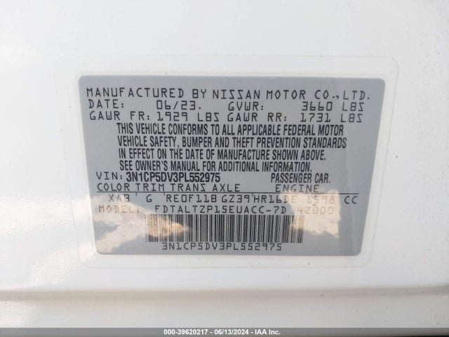 Nissan Kicks Sr Xtronic Cvt 2023 3N1CP5DV3PL552975 Image 9