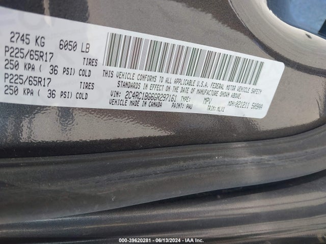 2C4RC1BG6GR297161 Chrysler Town & Country Touring