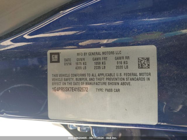 1G4PR5SK7E4162672 Buick Verano Convenience Group