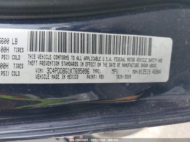 Dodge Journey Se Awd 2019 3C4PDDBG1KT695096 Image 9
