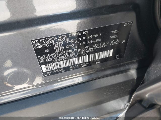 JTMD6RFV9PD105324 Toyota Rav4 Hybrid Limited