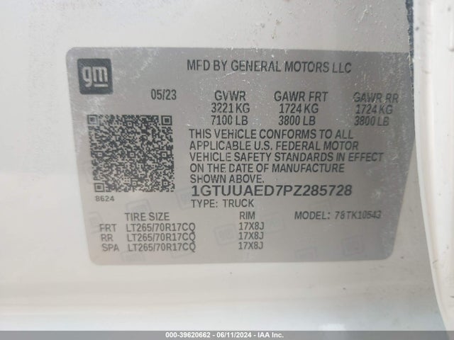 GMC Sierra 1500 Pro 2023 1GTUUAED7PZ285728 Image 9