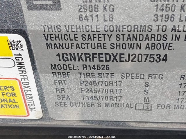 Chevrolet Traverse Ls 2014 1GNKRFEDXEJ207534 Image 9
