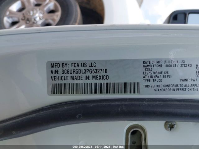 3C6UR5DL3PG632710 RAM 2500