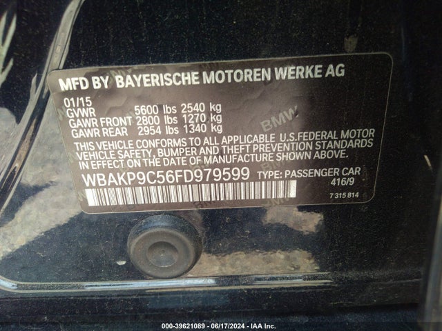WBAKP9C56FD979599 BMW 550i Xdrive