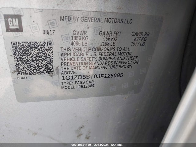 Chevrolet MALIBU LT 2018 1G1ZD5ST0JF125085 Image 9