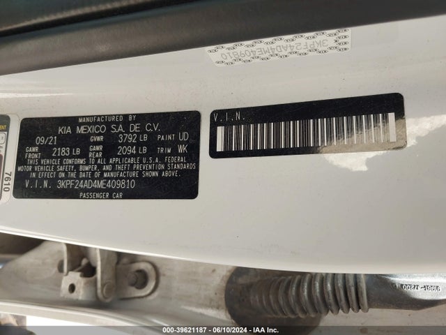KIA Forte Lxs 2021 3KPF24AD4ME409810 Image 9