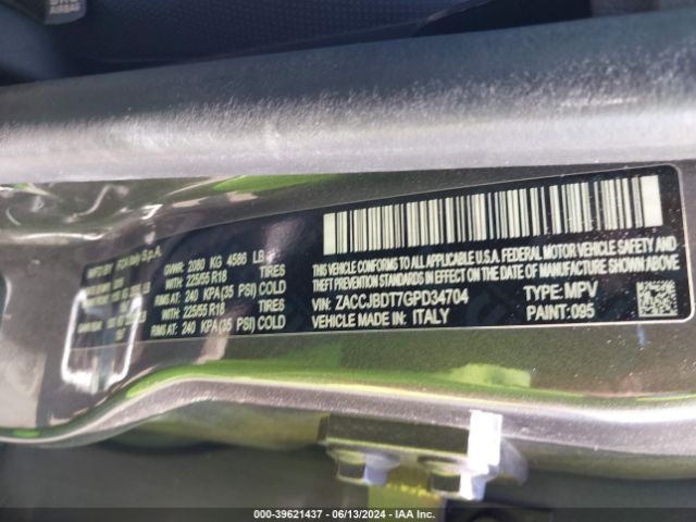 ZACCJBDT7GPD34704 Jeep Renegade Limited