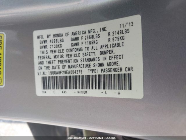 19UUA8F29EA004279 Acura Tl 3.5