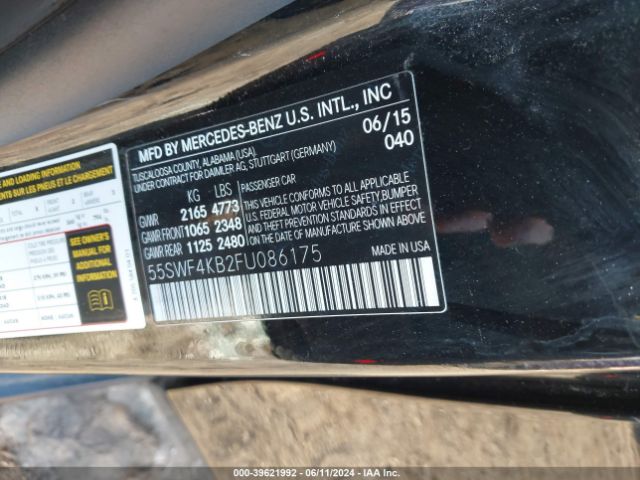 55SWF4KB2FU086175 Mercedes-Benz C 300 4matic/luxury 4matic/sport 4matic