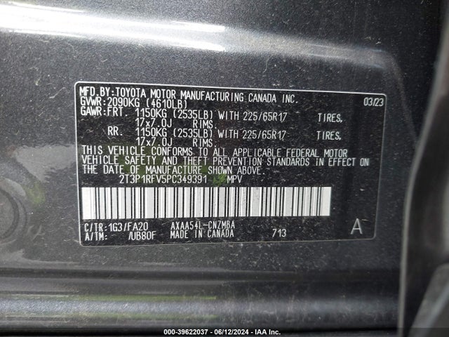 Toyota Rav4 Xle 2023 2T3P1RFV5PC349391 Image 9