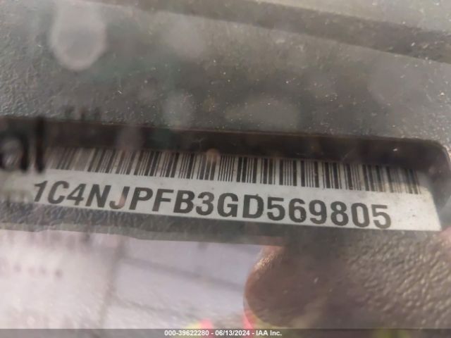 1C4NJPFB3GD569805 Jeep Patriot Latitude