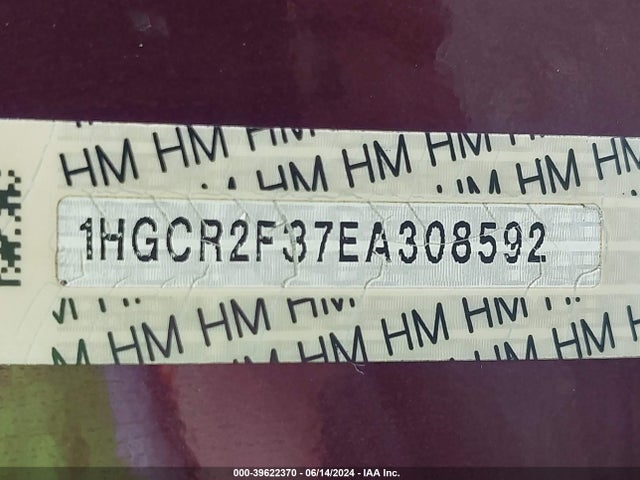 Honda ACCORD LX 2014 1HGCR2F37EA308592 Image 17