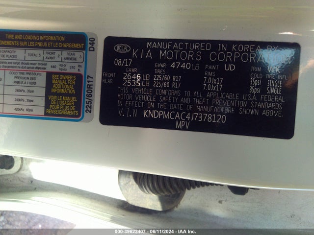 KIA Sportage Lx 2018 KNDPMCAC4J7378120 Image 9