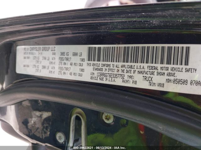 1C6RR6GT6ES357752 RAM 1500 Slt