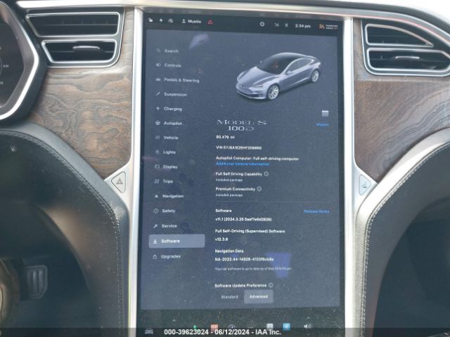 5YJSA1E26HF208869 Tesla Model S 100d/60d/75d/90d/p100d