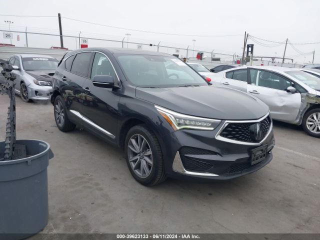 2019 Acura Rdx Technology Package მანქანა იყიდება აუქციონზე, vin: 5J8TC1H56KL010318, აუქციონის ნომერი: 39623133