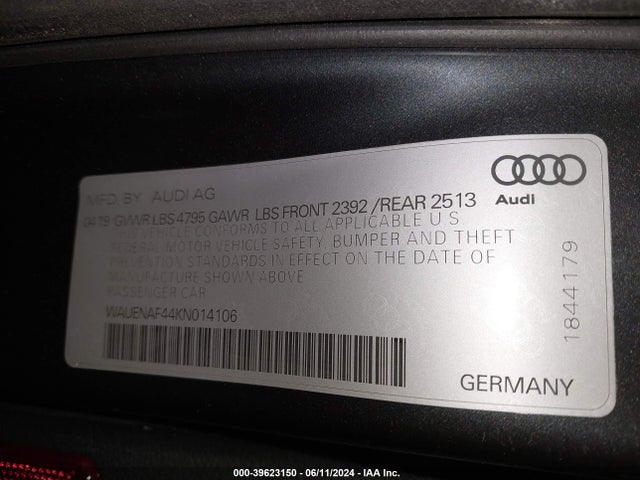 WAUENAF44KN014106 Audi A4 45 Premium