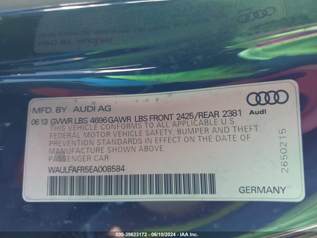 WAULFAFR5EA008584 Audi A5 2.0t Premium