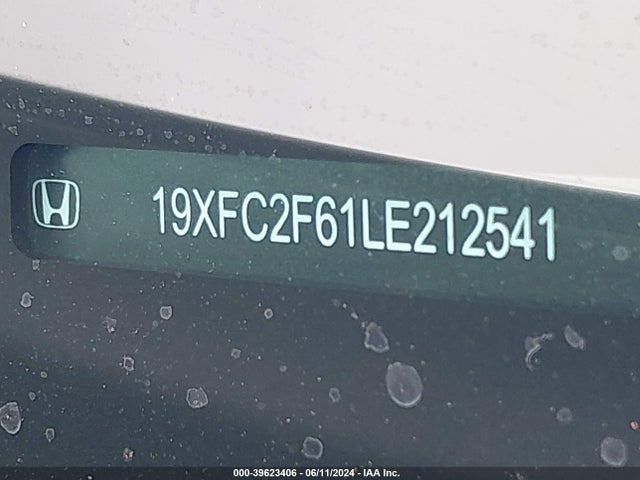 Honda Civic Lx 2020 19XFC2F61LE212541 Image 9