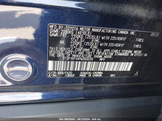 Toyota Rav4 Xle 2023 2T3P1RFV4PW360039 Image 9