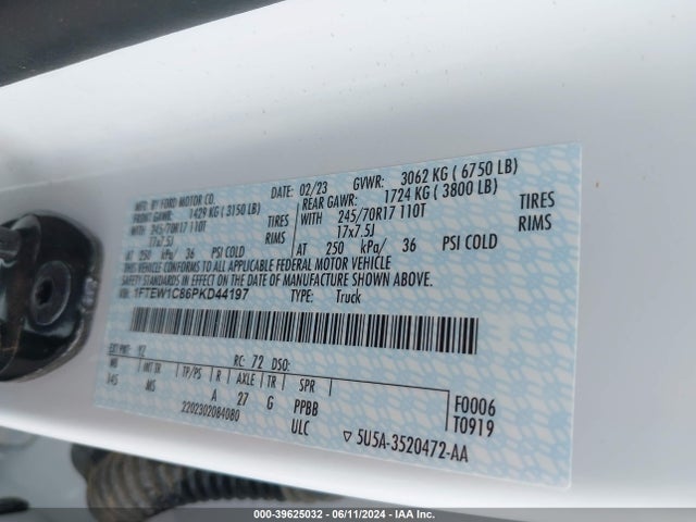 Ford F-150 Xlt 2023 1FTEW1C86PKD44197 Image 9