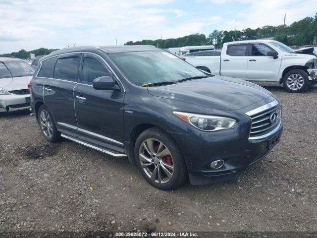 Auction sale of the 2014 Infiniti Qx60 Hybrid, vin: 5N1CL0MM3EC525637, lot number: 39625072