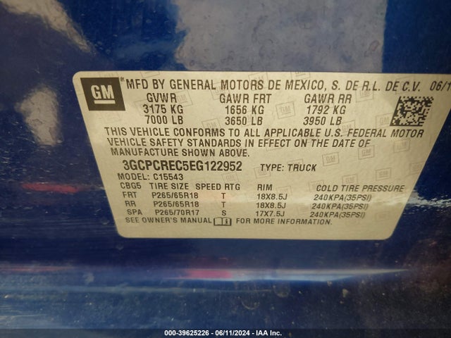 Chevrolet Silverado 1500 1lt 2014 3GCPCREC5EG122952 Image 9