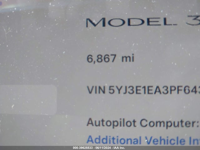 Tesla Model 3 Rear-wheel Drive 2023 5YJ3E1EA3PF643248 Image 15
