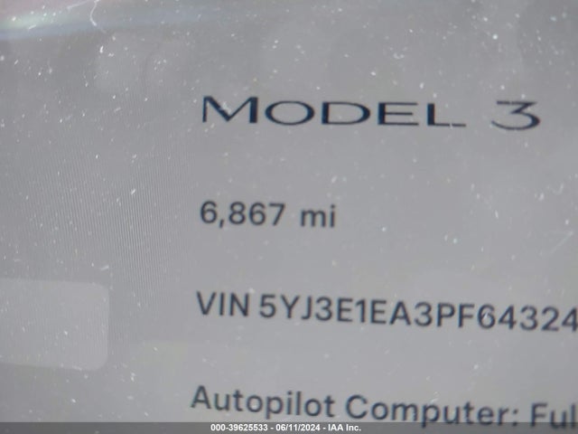 Tesla Model 3 Rear-wheel Drive 2023 5YJ3E1EA3PF643248 Image 7